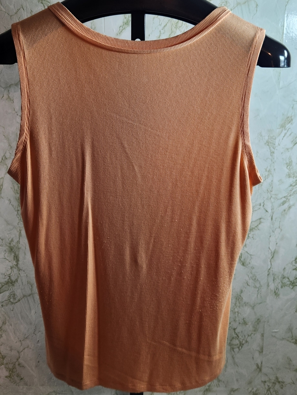 Light Orange Ribbed Tank - Picture 6 of 9